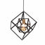 Ruma Matt Black Metal Cube Pendant | Lighting | Rūma