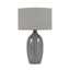 Ruma Grey Textured Ceramic Table Lamp | Lighting | Rūma