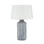 Ruma Blue and White Striped Stoneware Table Lamp | Lighting | Rūma