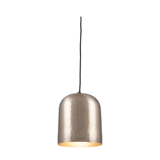 Ruma Silver Hammered Dome Pendant | Home Lighting | Rūma