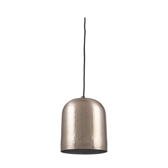 Ruma Silver Hammered Dome Pendant | Home Lighting | Rūma