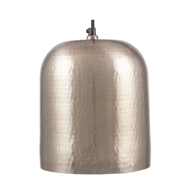 Ruma Silver Hammered Dome Pendant | Home Lighting | Rūma