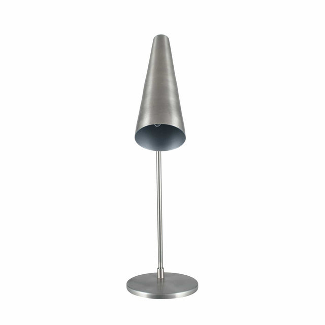 Ruma Antique Silver Conical Task Table Lamp | Lighting | Ruma