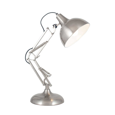 Ruma Brushed Chrome Metal Task Table Lamp | Table Lamps | Rūma