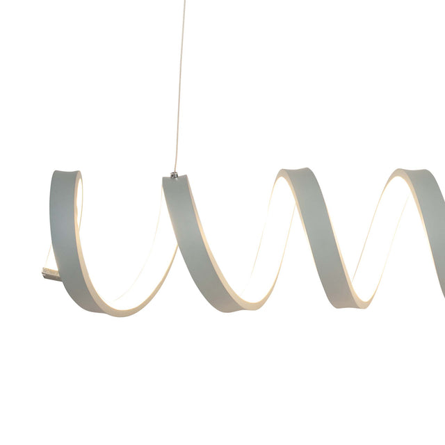 Ruma Grey Spiral Electrified Pendant | Lighting | Ruma