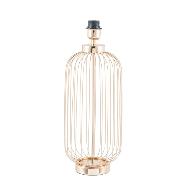Anneka French Gold Metal Wire Tall Table Lamp