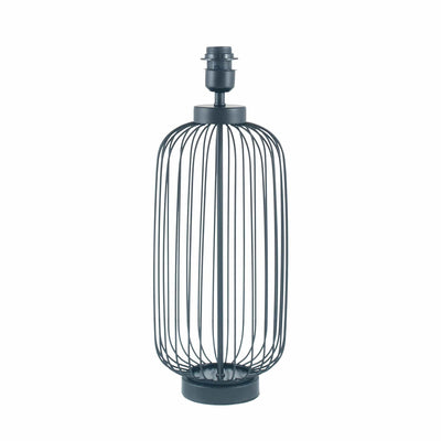 Anneka Matt Black Metal Wire Tall Table Lamp