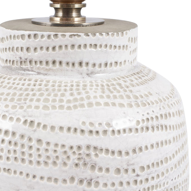 Ruma White Small Stoneware Table Lamp | Lighting | Rūma