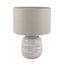 Ruma White Small Stoneware Table Lamp | Lighting | Rūma