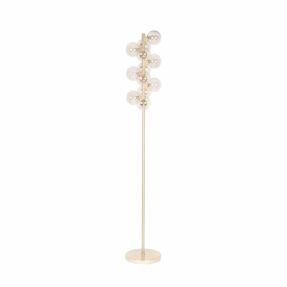 Ruma Lustre Glass Ball and Gold Floor Lamp | Lighting | Ruma