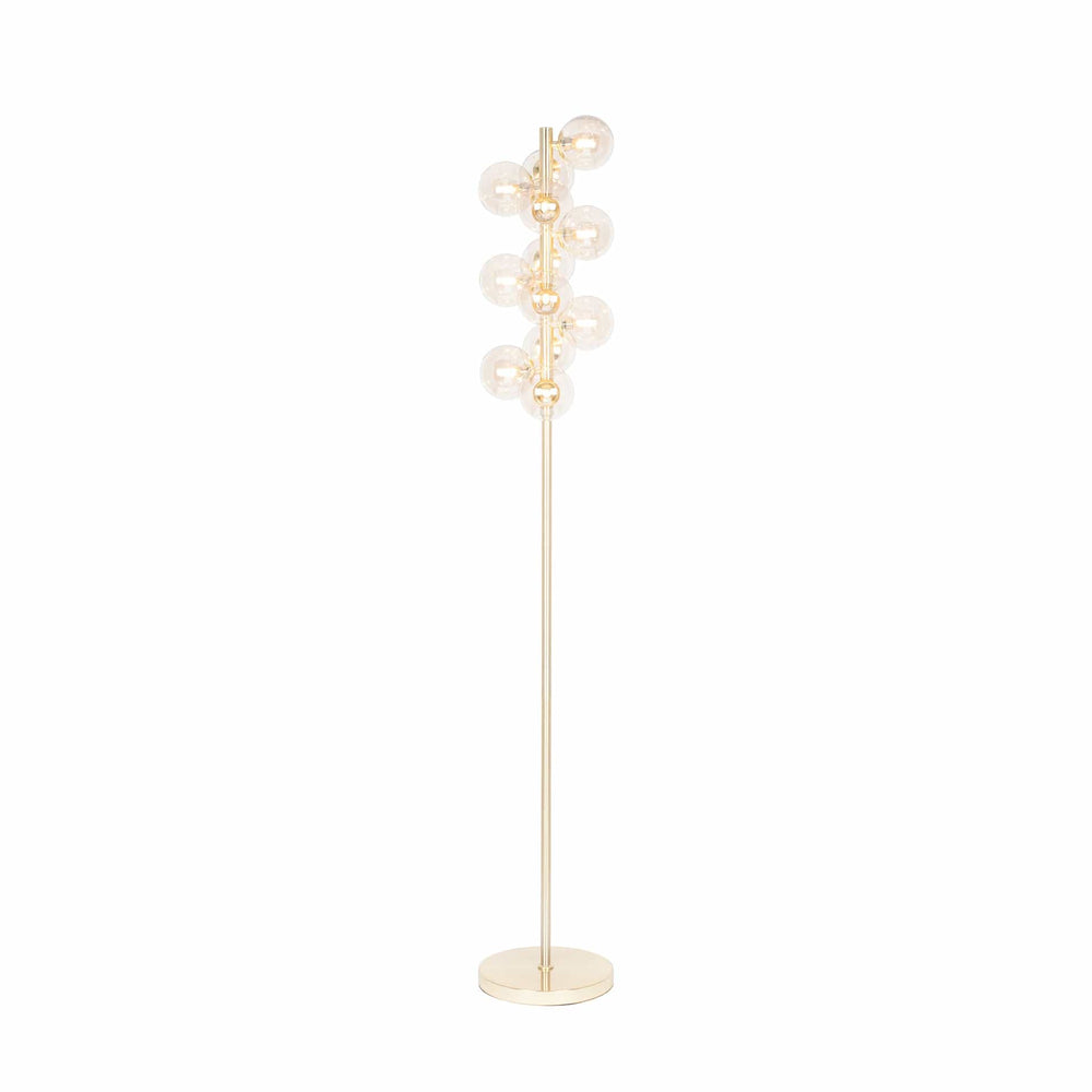 Ruma Lustre Glass Ball and Gold Floor Lamp | Lighting | Ruma