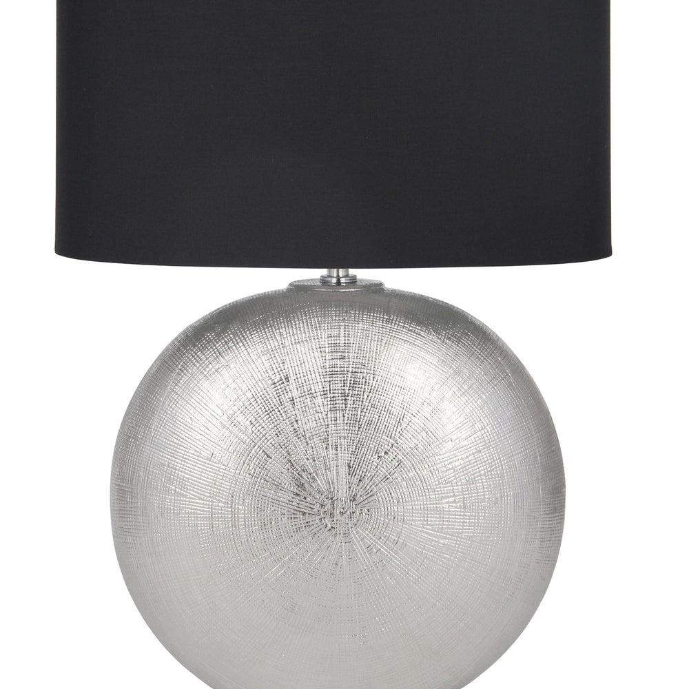Ruma Silver Textured Ceramic Table Lamp | Home Lighting | Rūma