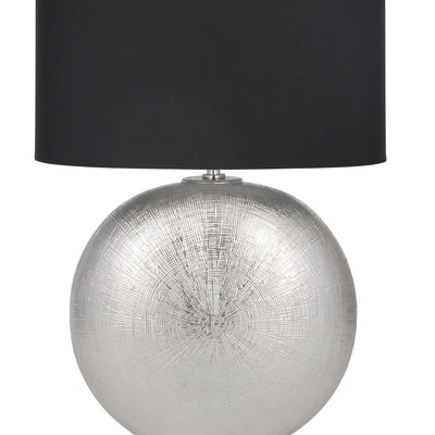 Ruma Silver Textured Ceramic Table Lamp | Home Lighting | Rūma