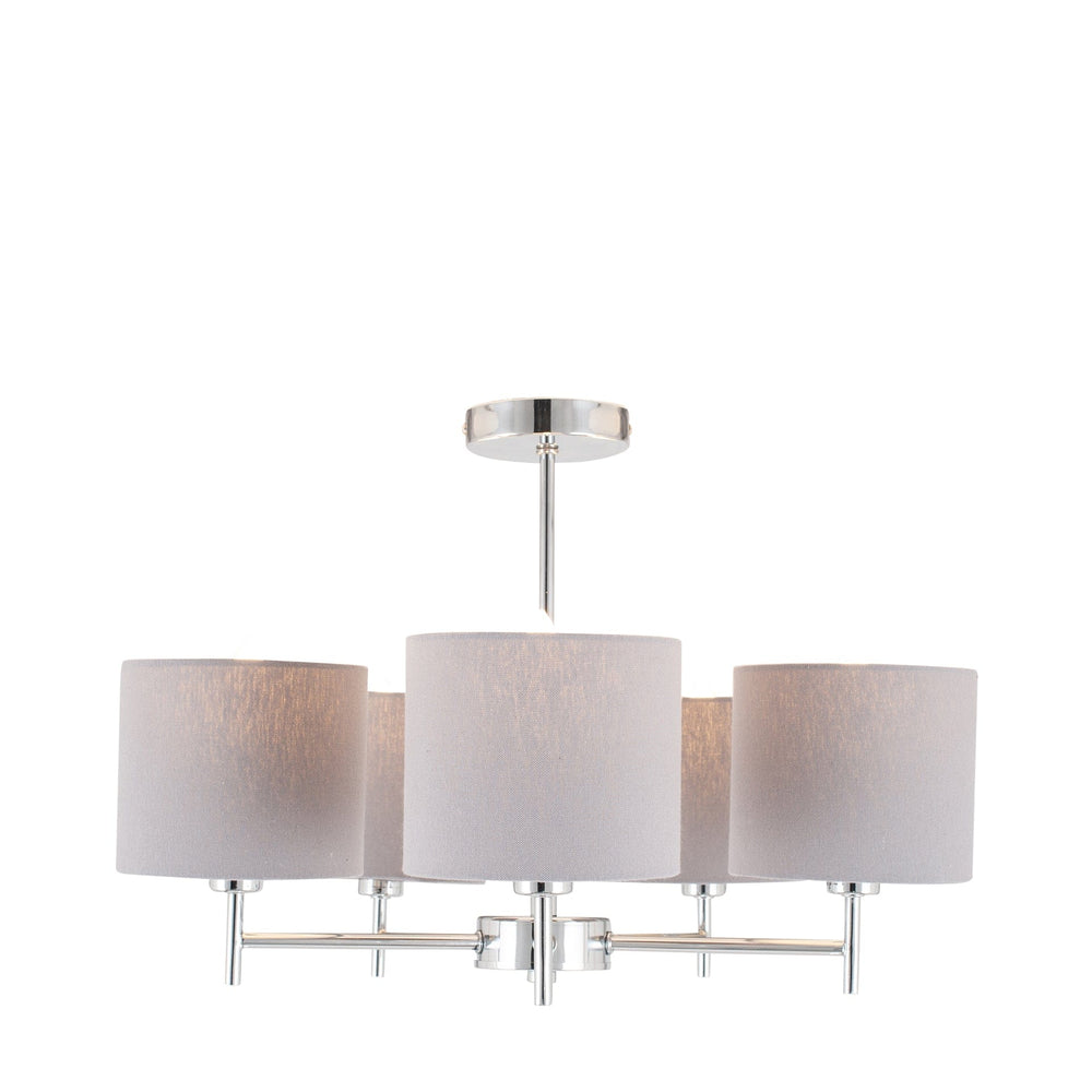 Ruma 5 Light Silver Pendant | Lighting | Rūma