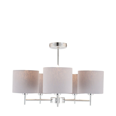 Ruma 5 Light Silver Pendant | Lighting | Rūma