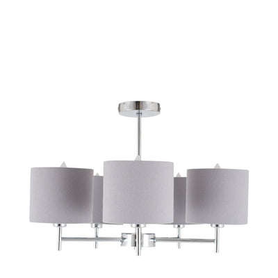 Ruma 5 Light Silver Pendant | Lighting | Rūma