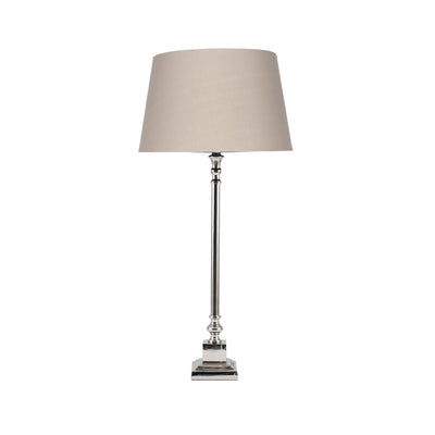 Ruma Nickel Metal Candlestick Table Lamp | Lighting | Ruma