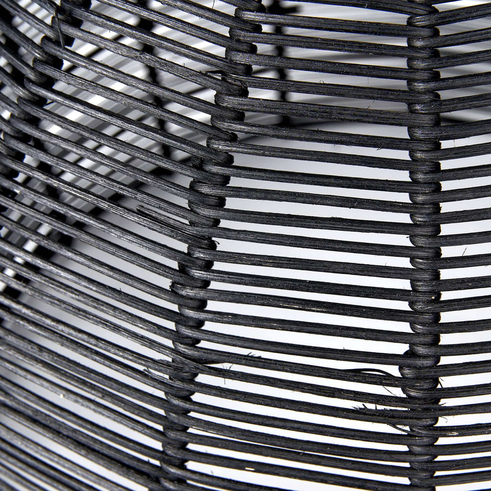 Ruma Black Rattan Cloche Pendant | Lighting | Rūma