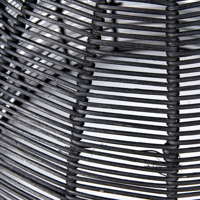 Ruma Black Rattan Cloche Pendant | Lighting | Rūma