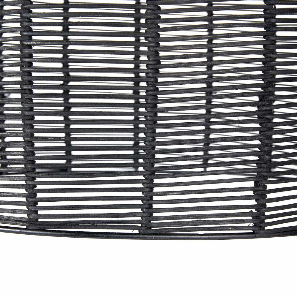 Ruma Black Rattan Cloche Pendant | Lighting | Rūma