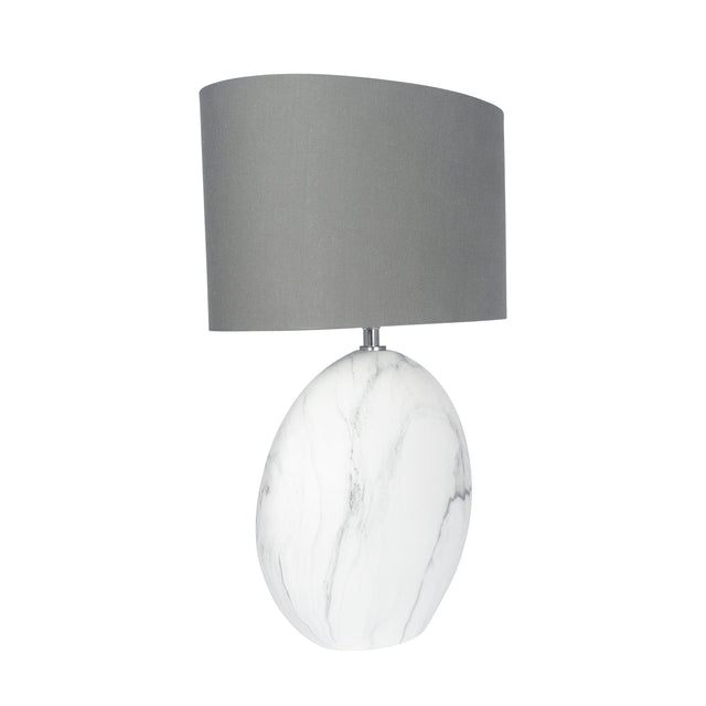 Ruma Large Marble Effect Table Lamp | Home Lighting | Rūma