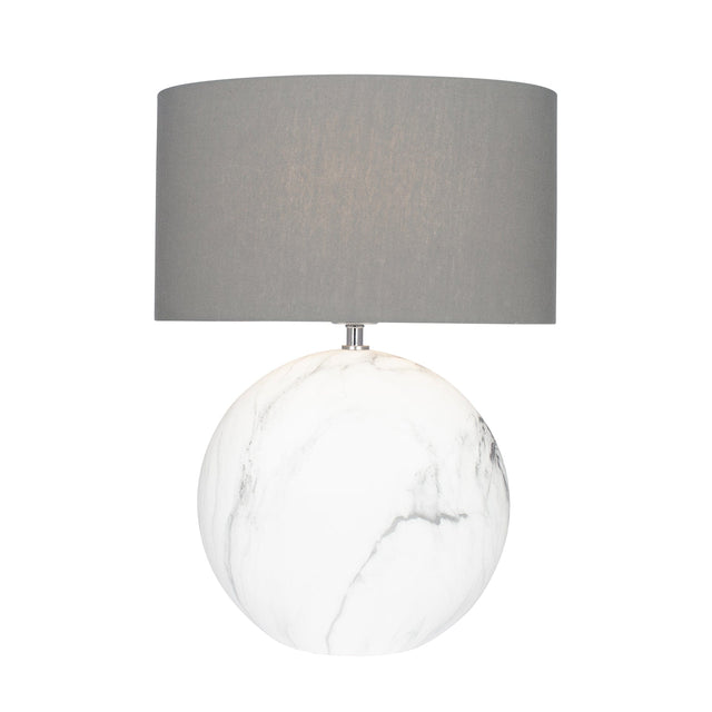 Ruma Large Marble Effect Table Lamp | Home Lighting | Rūma