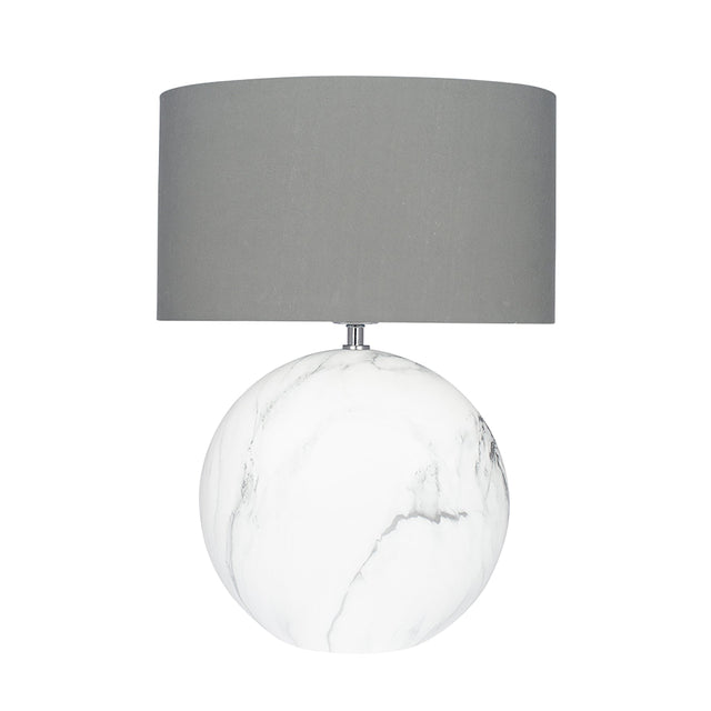 Ruma Large Marble Effect Table Lamp | Home Lighting | Rūma