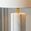 Ruma Capri White Marble and Gold Tall Table Lamp | Rūma