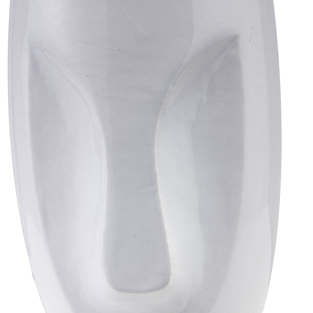Ruma White Face Design Small Stoneware Table Lamp | Lighting | Rūma