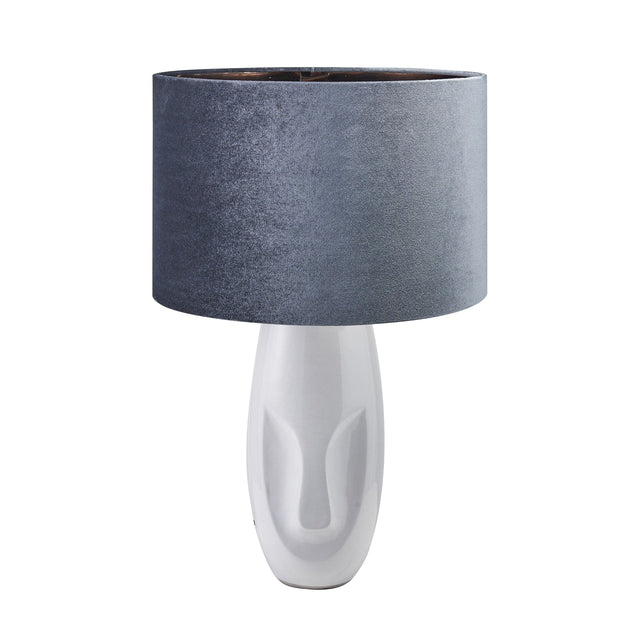 Ruma White Face Design Small Stoneware Table Lamp | Lighting | Rūma
