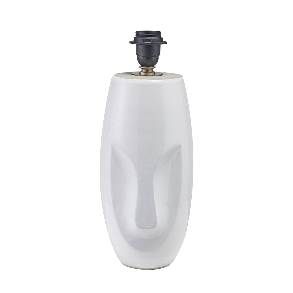 Ruma White Face Design Small Stoneware Table Lamp | Lighting | Rūma