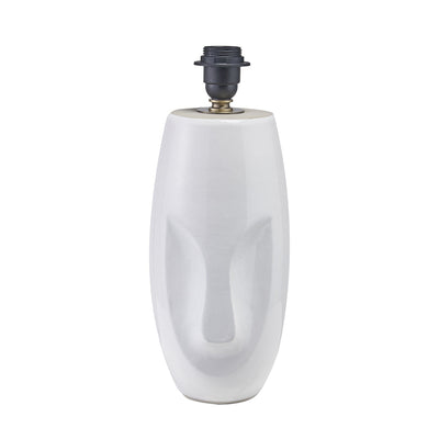 Ruma White Face Design Small Stoneware Table Lamp | Lighting | Rūma