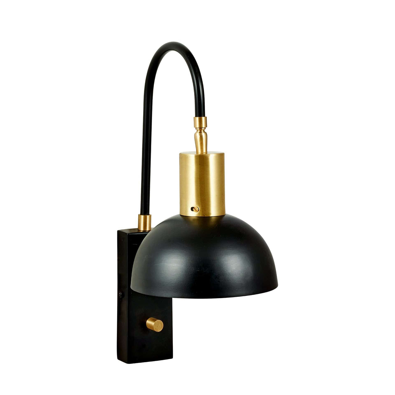 Matt Black Domed Task Wall Light | Lighting
