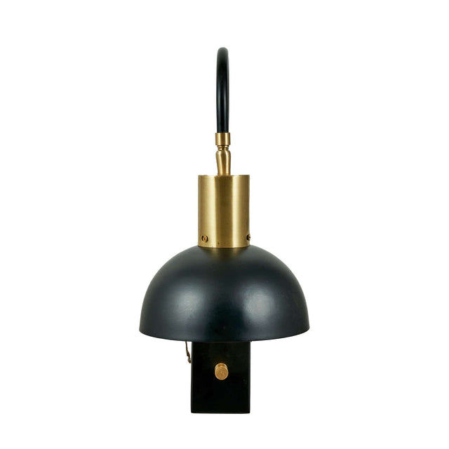 Ruma Matt Black Domed Task Wall Light | Lighting | Rūma