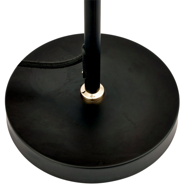 Ruma Smoke Glass Ball And Black Metal Table Lamp | Lighting | Rūma