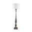 Ruma Grey Wash Turned Mango Wood Floor Lamp | Lighting | Rūma