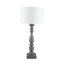 Ruma Grey Wash Turned Mango Wood Table Lamp | Lighting | Rūma