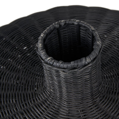 Ruma Black Rattan Dome Pendant | Lighting | Rūma