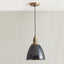 Cupola Black Metal Dome Pendant Shade Only