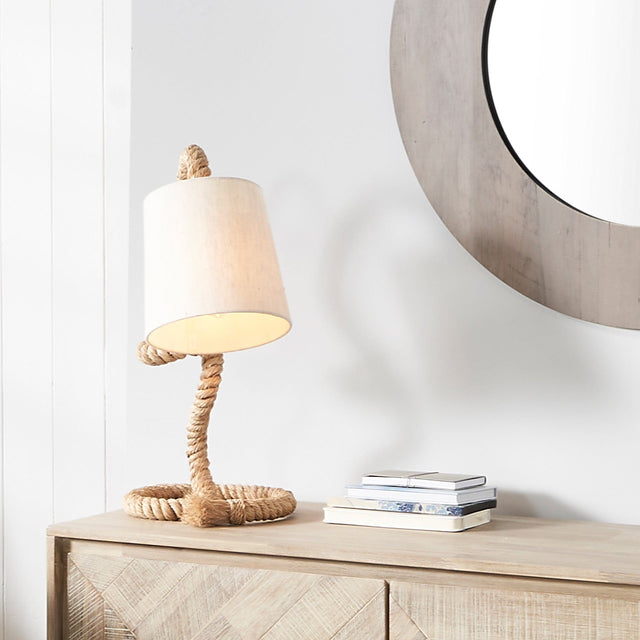Ruma Rope and Jute Task Table Lamp | Home Lighting | Rūma