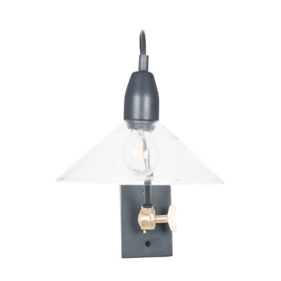 Ruma Clear Glass Cone Wall Light | Lighting | Rūma