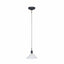 Ruma Matt Black and Clear Glass Cone Pendant | Lighting | Rūma