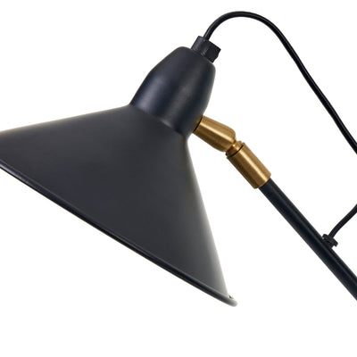 Ruma Matt Black Cone Floor Lamp | Lighting | Rūma