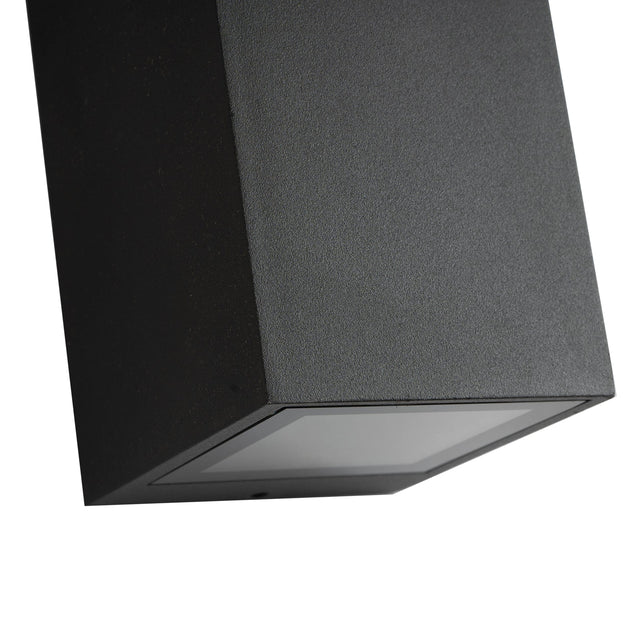 Ruma Dark Grey Square Outdoor Dual Wall Light | Lighting | Rūma