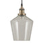 Ruma Antique Brass and Clear Glass Pendant | Lighting | Rūma