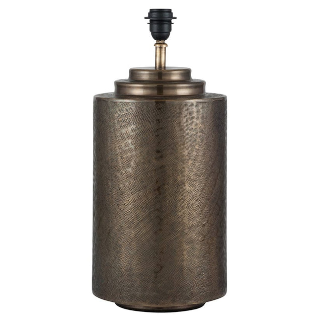 Ruma Antique Brass Metal Textured Table Lamp | Lighting | Rūma