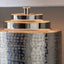 Ruma Silver Metal Textured Table Lamp | Lighting | Rūma