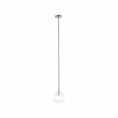 Ruma Clear Ribbed Glass Teardrop Pendant | Lighting | Ruma