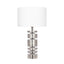 Ruma Silver Metal Stacked Cylinder Table Lamp | Lighting | Rūma