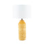 Ruma Embossed Mustard Ceramic Table Lamp | Lighting | Rūma